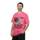 Thank You US Army Veterans Shirt, Patriotic Soldier T-Shirt, Military Appreciation Gift, American Flag Tee for Veterans Day or Retirement