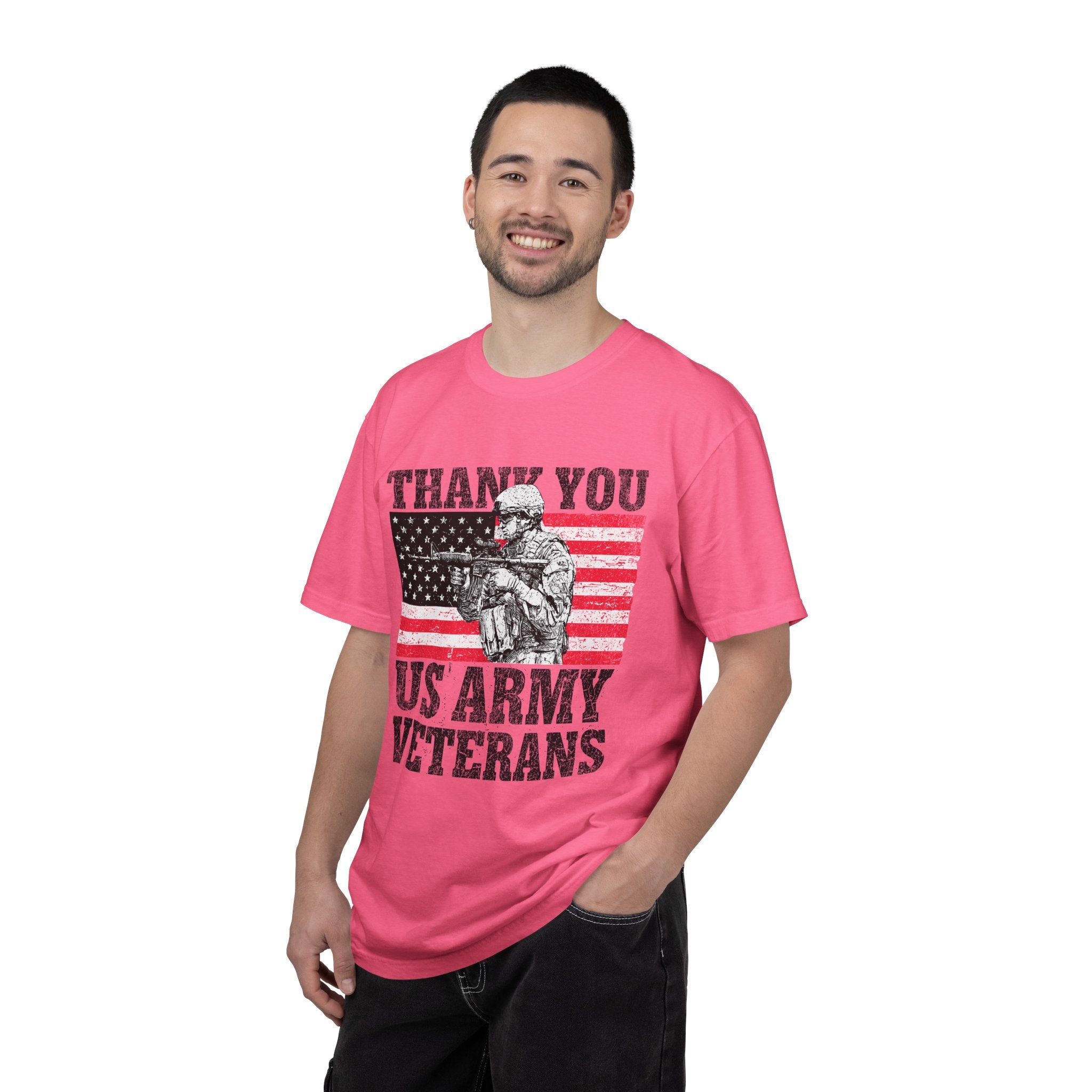Thank You US Army Veterans Shirt, Patriotic Soldier T-Shirt, Military Appreciation Gift, American Flag Tee for Veterans Day or Retirement
