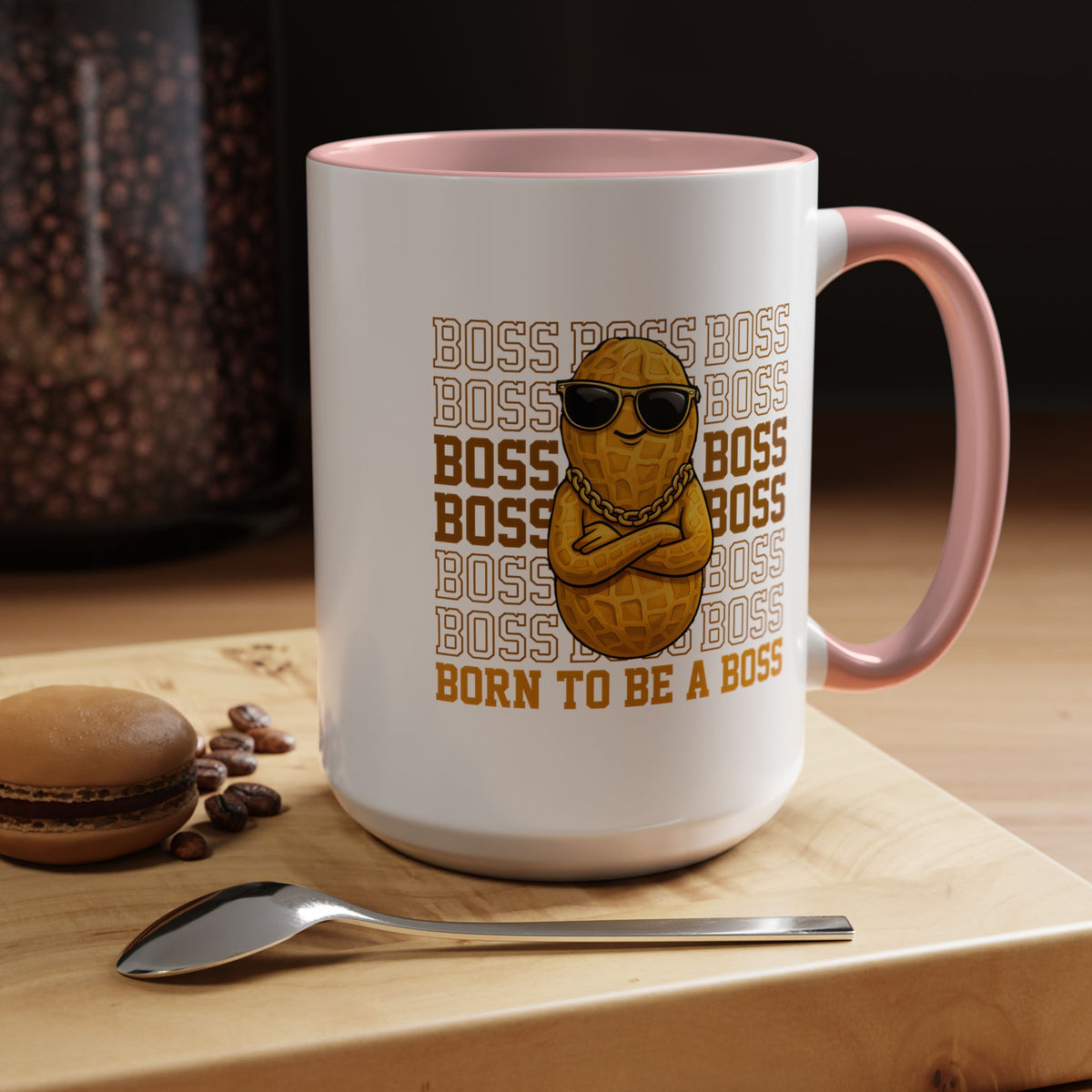 Born to Be a Boss Mug, Funny Boss Coffee Mug, Leadership Gift for Manager, Entrepreneur Coffee Cup, Office Desk Gift