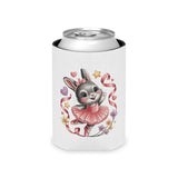 Ballet Bunny Can Cooler, Cute Pink Rabbit Drink Sleeve, Gift for Ballerinas, Dance Students, Bunny Lovers and Ballet Besties
