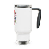Bird Lover Travel Mug with Handle, Just a Girl Who Loves Birds, Cute Birdwatching Coffee Cup, Nature Gift for Her, Bird Lover Drinkware