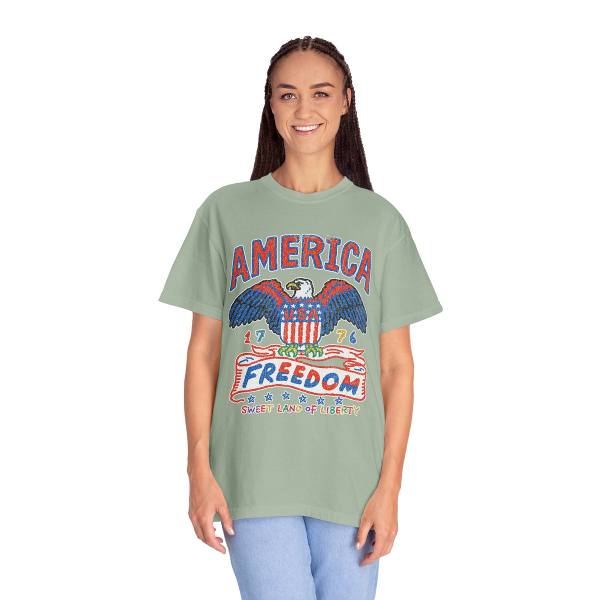 American Eagle Shirt, Patriotic USA Graphic Tee, Vintage Americana T Shirt, Fourth of July Outfit, American Pride Gift for Men and Women