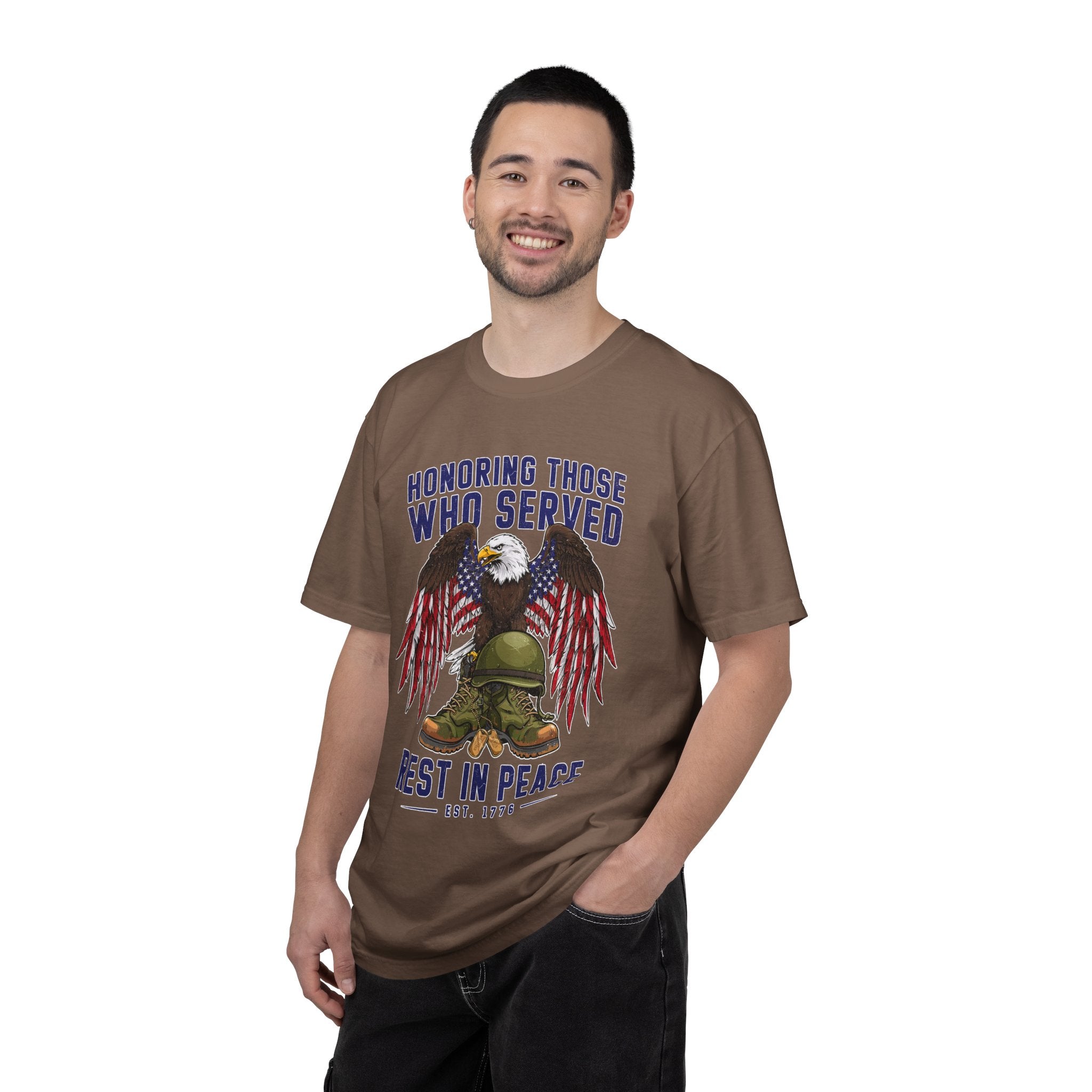 Honoring Those Who Served Shirt, Military Memorial T-Shirt, Fallen Soldier Tribute, Veteran Remembrance Gift, Patriotic Eagle Tribute Tee