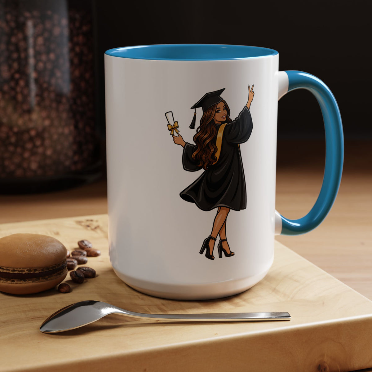 College Graduation Mug for Her, Female Graduate Coffee Cup, Congratulations Gift for Daughter, Sister or Best Friend, Senior Keepsake