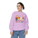 Funny Fall Goose Sweatshirt, Just a Fall Goose Autumn Pullover, Cute Cozy Gift for Bird Lover, Thanksgiving and October Outfit for Her