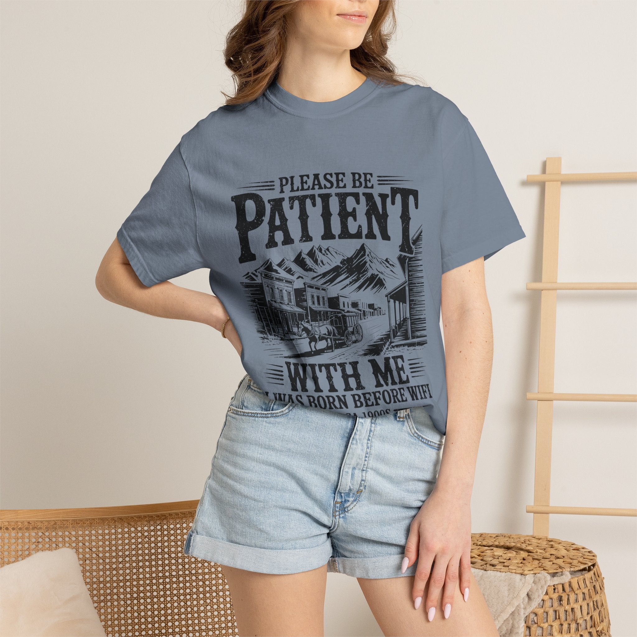 Funny Before Wifi Shirt, Please Be Patient With Me Tee, Retro Internet Humor T-Shirt, Gen X Gift, Millennial Graphic Tee