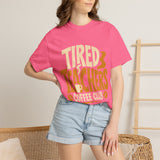 Teacher Coffee Shirt Comfort Colors Tee, Tired Teachers Coffee Club Graphic Shirt, Funny Teacher Appreciation Gift, Back To School Tee