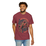 Land of the Free 250 Years Strong Comfort Colors Shirt, America 250th Anniversary Tee, Patriotic Cowboy Graphic Shirt, USA 1776-2026