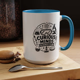 Science Club Mug, Curious Minds Coffee Cup, STEM Teacher Appreciation Gift, Chemistry Student Present, Classroom Science Lab Drinkware