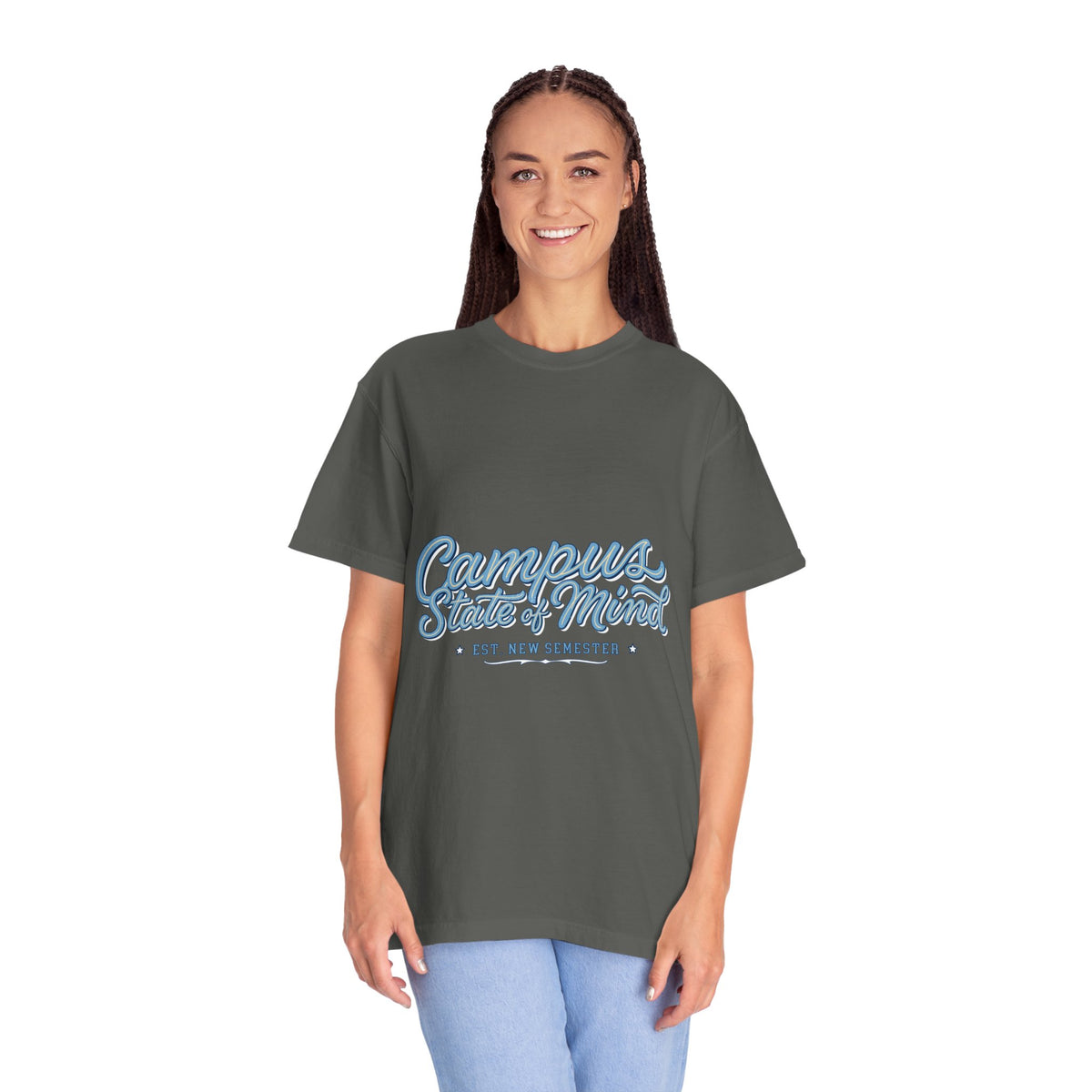 Campus State of Mind T-Shirt, New Semester College Graphic Tee, University Student Gift, Back to School Shirt, Campus Outfit, Dorm Life