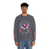 United We Stand Sweatshirt, American Eagle USA Pullover, Patriotic Flag Top, Vintage Americana Clothing, Fourth of July Gift for Women