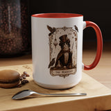 Black Cat Magician Tarot Coffee Mug, Mystic Cat Tarot Card Mug, The Magician Cat Cup, Witchy Gothic Gift for Cat Lovers