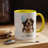Personalized Dog Portrait Mug, Custom Pet Name Coffee Mug, Dog Lover Gift for Pet Parents, Memorial or Birthday Dog Mug