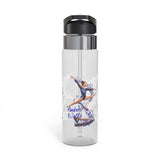 Personalized Gymnastics Water Bottle for Girls, Custom Name Kids Water Bottle, Gymnast Gift for Girls, BPA Free School Sports Bottle