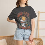 Positive Sunshine Comfort Colors Shirt, Good Days Sunshine Graphic Tee, Retro Desert Nature Shirt, Boho Summer Aesthetic Tee