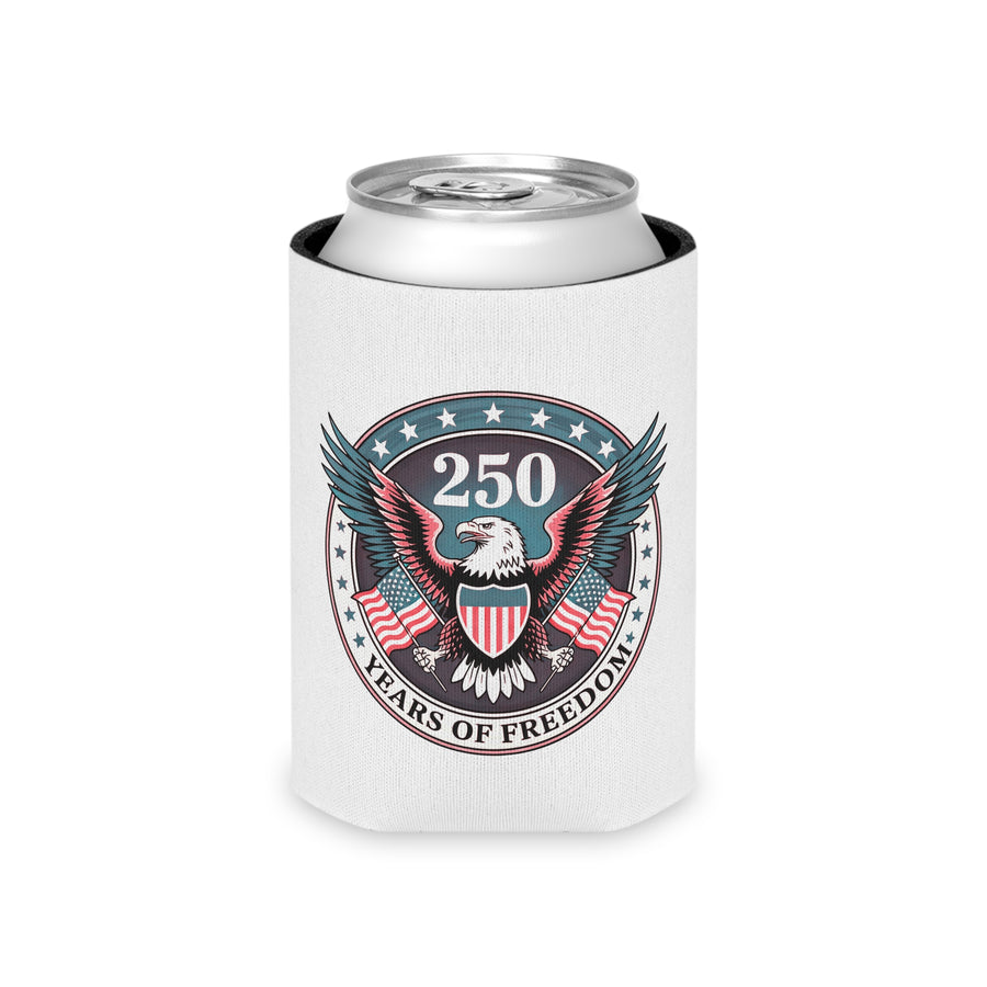 250 Years of Freedom Can Cooler, America 250 Beer Holder, Patriotic Drink Sleeve, 4th of July Party Favor, USA Gift, American Eagle