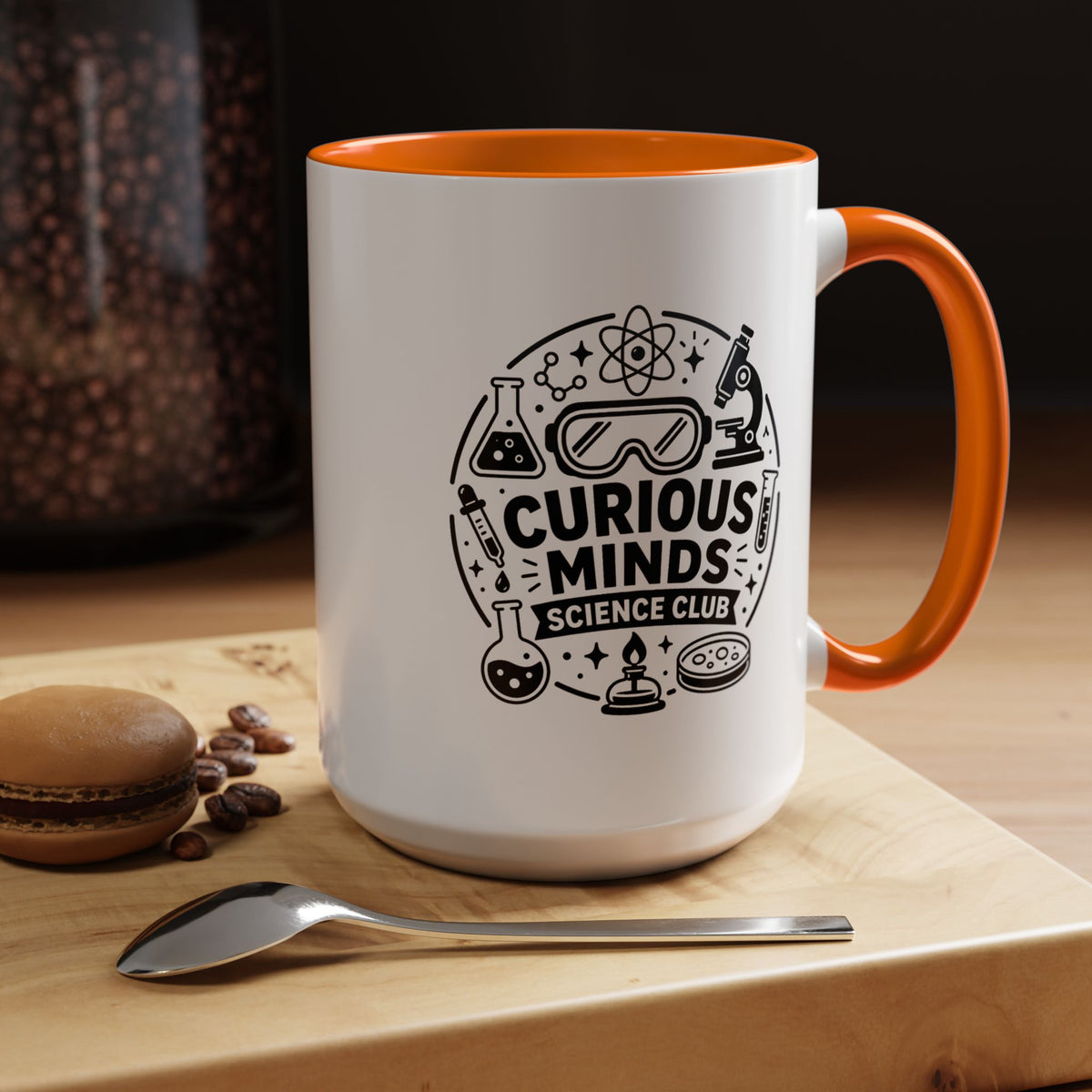 Science Club Mug, Curious Minds Coffee Cup, STEM Teacher Appreciation Gift, Chemistry Student Present, Classroom Science Lab Drinkware