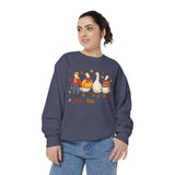 Funny Fall Goose Sweatshirt, Just a Fall Goose Autumn Pullover, Cute Cozy Gift for Bird Lover, Thanksgiving and October Outfit for Her