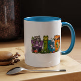 Wild Animal Mug, Colorful Nature Coffee Cup, Cute Wildlife Lover Gift for Kids, Zoo Teacher Classroom Drinkware, Birthday Present for Kids