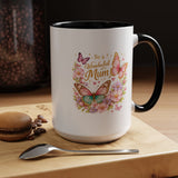 To My Wonderful Mum Butterfly Mug, Floral Mom Coffee Mug, Mother's Day Gift for Mum, Butterfly Coffee Cup, Mom Appreciation Gift