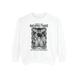 Protect Our National Parks Comfort Colors Sweatshirt, Gothic Nature Lover Crewneck, Cryptid Halloween Outdoor Adventure Gift
