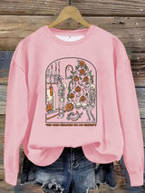 Printed pullover sweatshirt sweatshirt