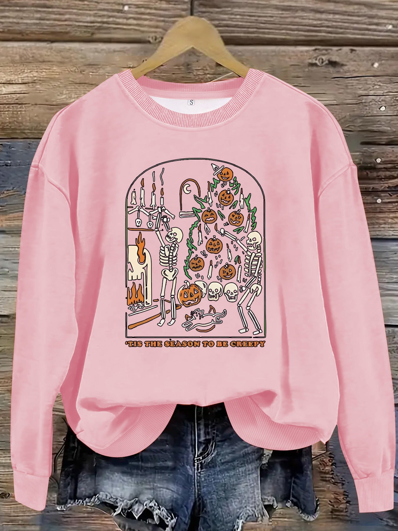Printed pullover sweatshirt sweatshirt