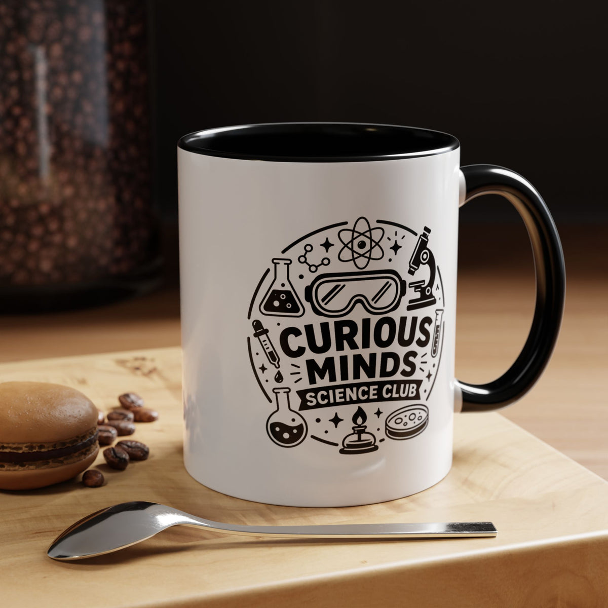 Science Club Mug, Curious Minds Coffee Cup, STEM Teacher Appreciation Gift, Chemistry Student Present, Classroom Science Lab Drinkware