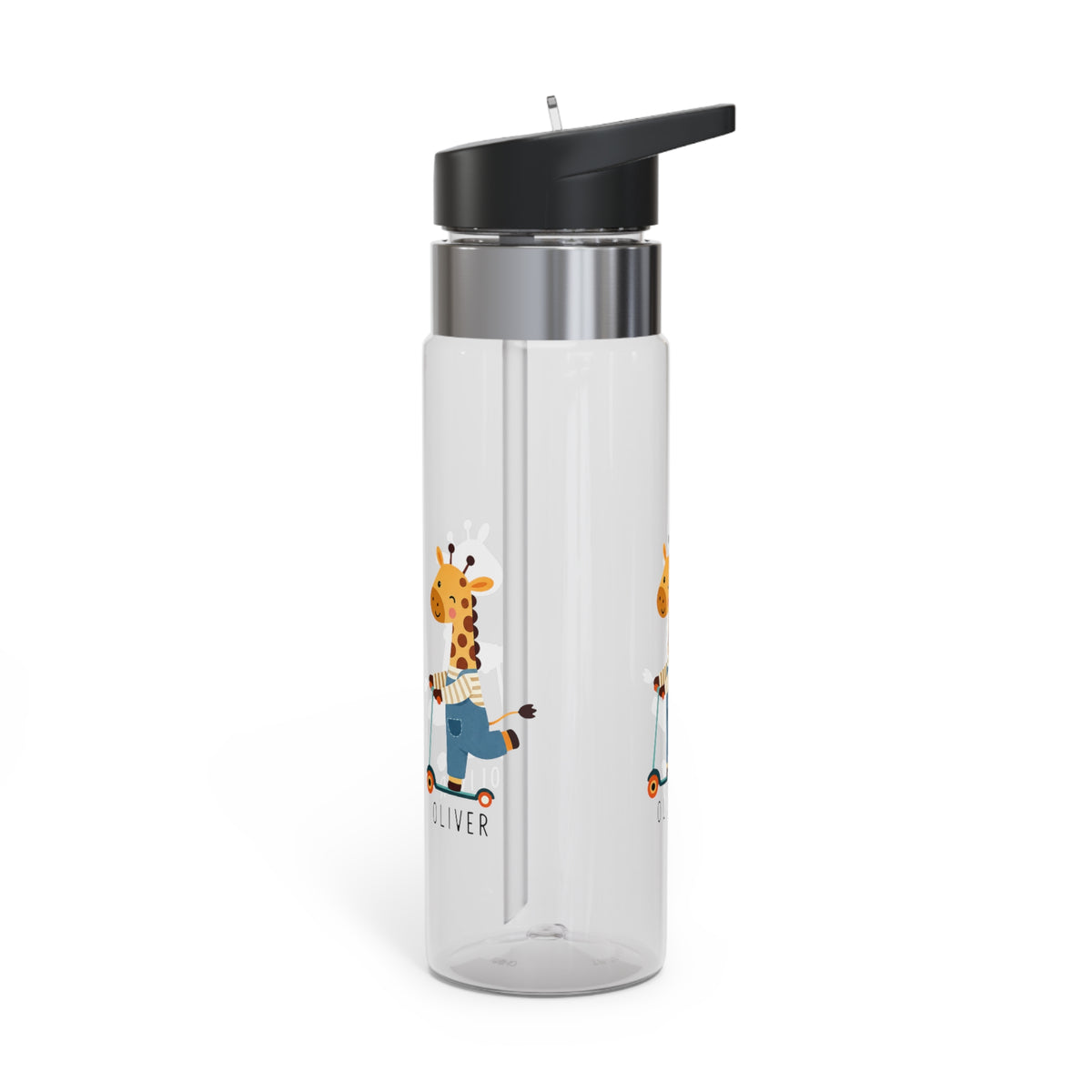 Personalized Giraffe Kids Water Bottle, Cute Safari Animal Gift, Toddler Birthday Bottle, Baby Shower Gift, Preschool School Bottle