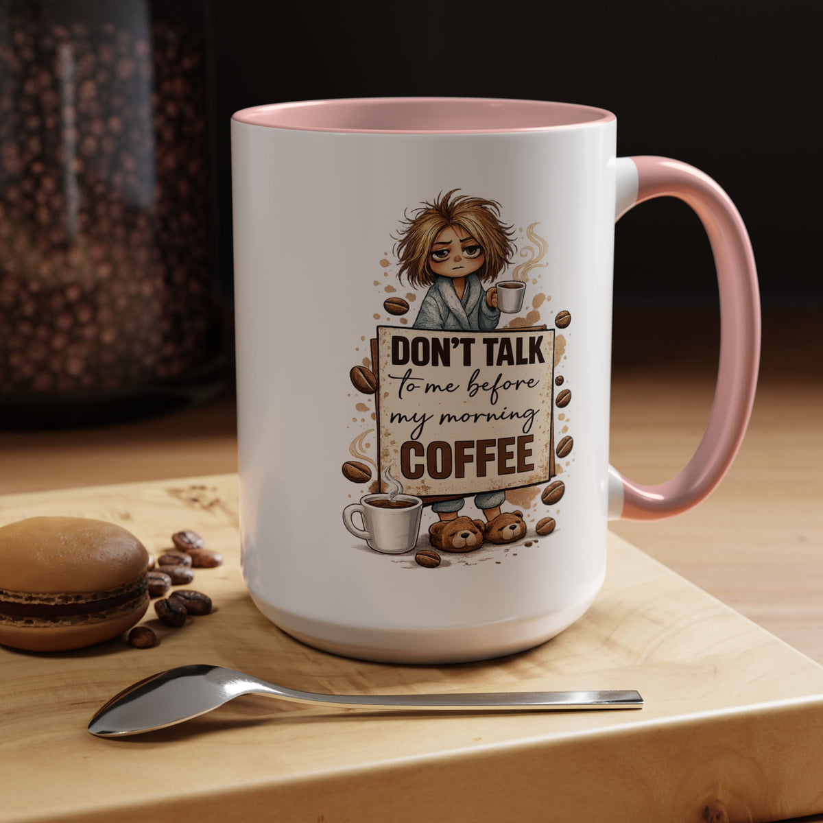 Funny Morning Coffee Mug, Don't Talk To Me Before My Morning Coffee Mug, Coffee Lover Gift for Women, Caffeine Humor Cup