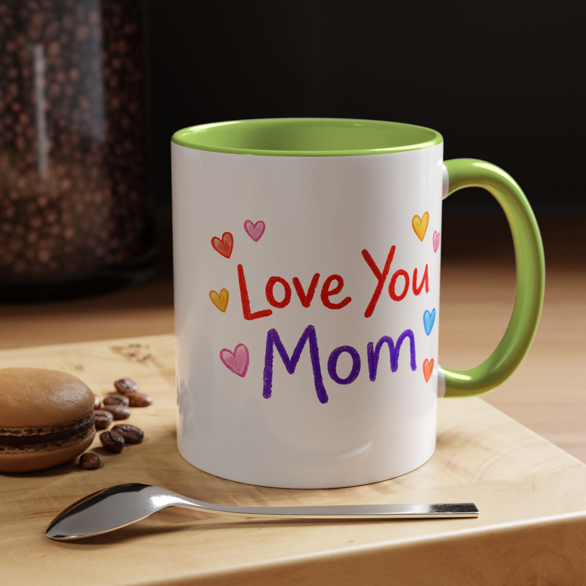 Love You Mom Mug, Mother's Day Coffee Mug Gift, Cute Mom Appreciation Mug, Gift from Daughter or Son, Everyday Mom Cup