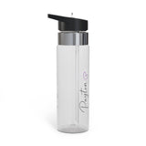 Personalized Name Water Bottle for Girls, Transparent Water Bottle, Cute Drink Bottle for School, Everyday Hydration, Birthday Gift for Her