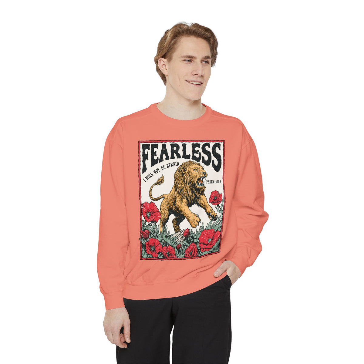 Fearless Christian Sweatshirt, I Will Not Be Afraid Crewneck, Faith Based Bible Verse Sweatshirt, Christian Gift for Women Men