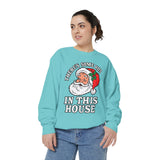 There's Some Ho's in This House Sweatshirt, Funny Santa Christmas Crewneck, Adult Holiday Party Pullover, Naughty Gift for Friends