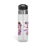Personalized Cheerleader Water Bottle for Girls, Custom Name 20oz Kids Cheer Bottle, BPA-Free Tritan School & Sports Bottle, Cheer Gift for Girls
