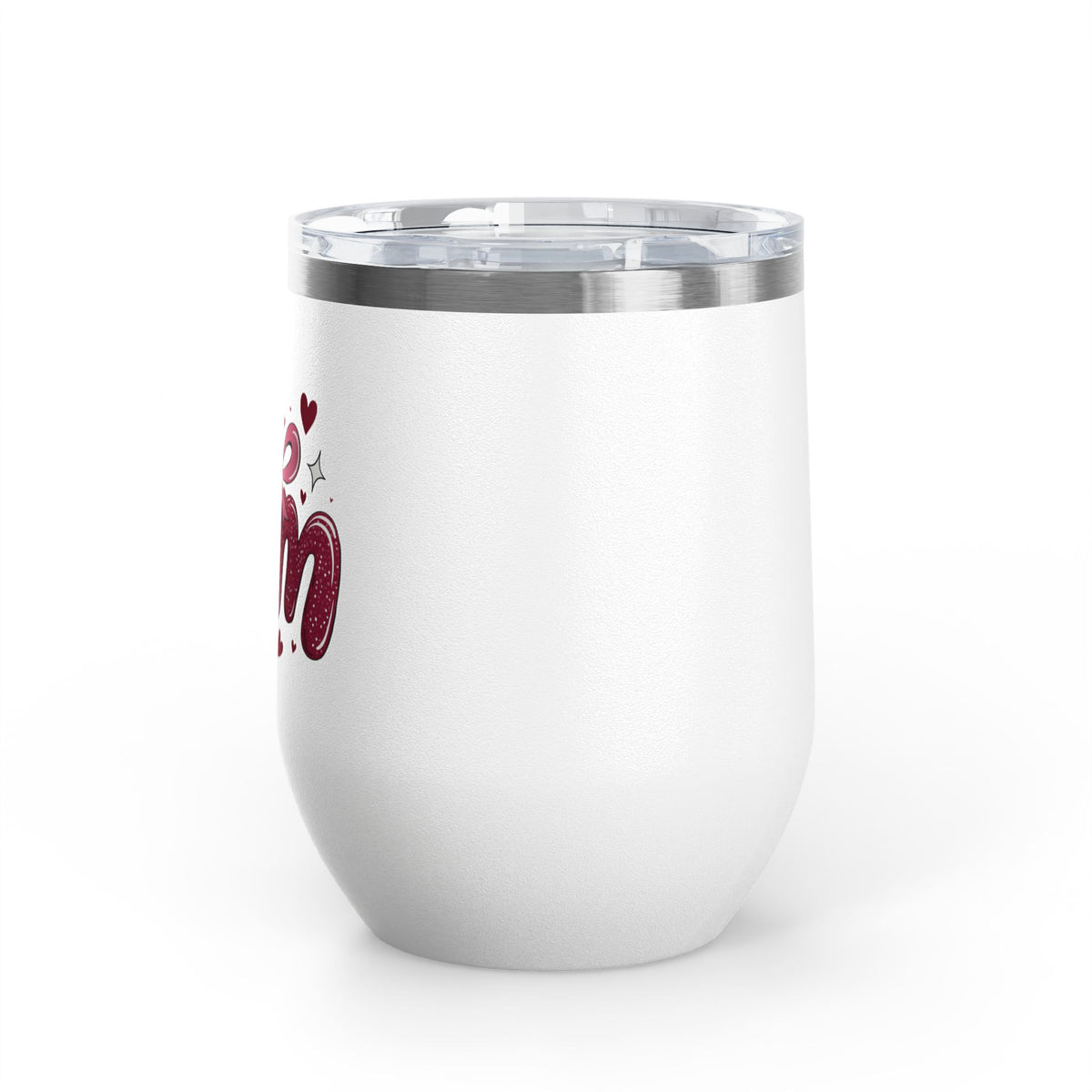 Mom Wine Tumbler, Mother's Day Gift for Mom, Pink Bow Drinkware, Mom Gift from Daughter, Personalized Style, Cute Wine Cup for Her