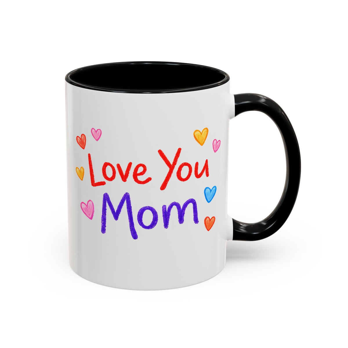 Love You Mom Mug, Mother's Day Coffee Mug Gift, Cute Mom Appreciation Mug, Gift from Daughter or Son, Everyday Mom Cup