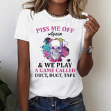 Short sleeved women's t-shirt skeleton Halloween