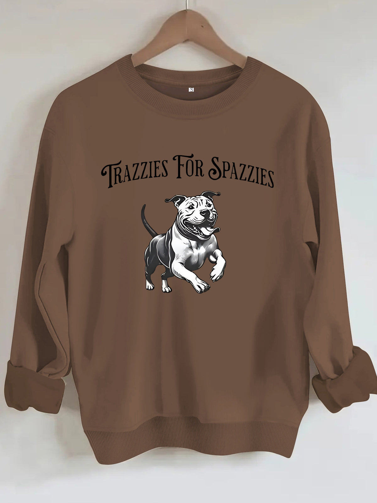 Round neck long sleeved sweatshirt