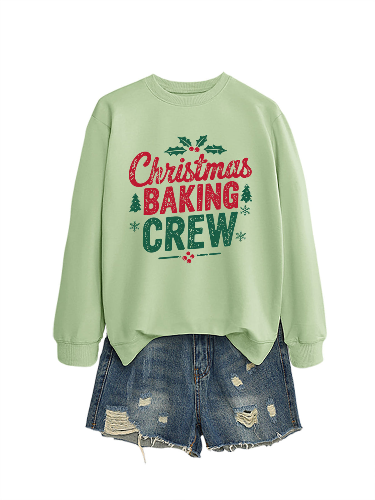 Ladies' Christmas baking crew sweatshirt