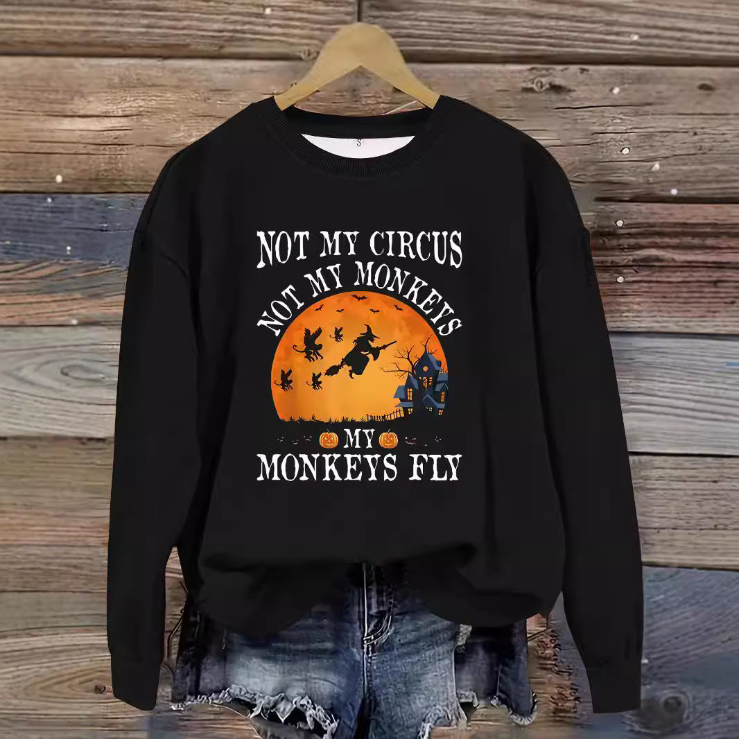 Printed pullover sweatshirt sweatshirt