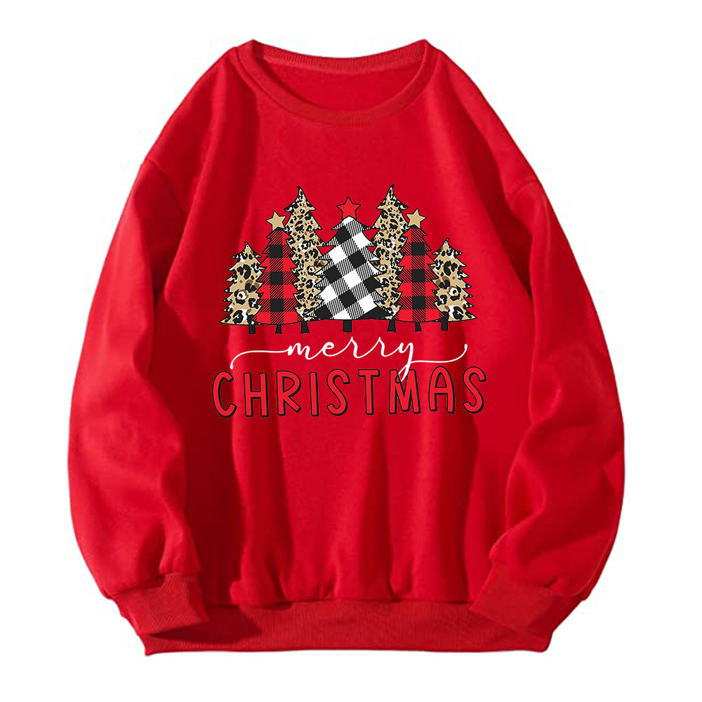 Christmas sweatshirt Christmas ladies loose fitting pullover