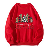 Christmas sweatshirt Christmas ladies loose fitting pullover