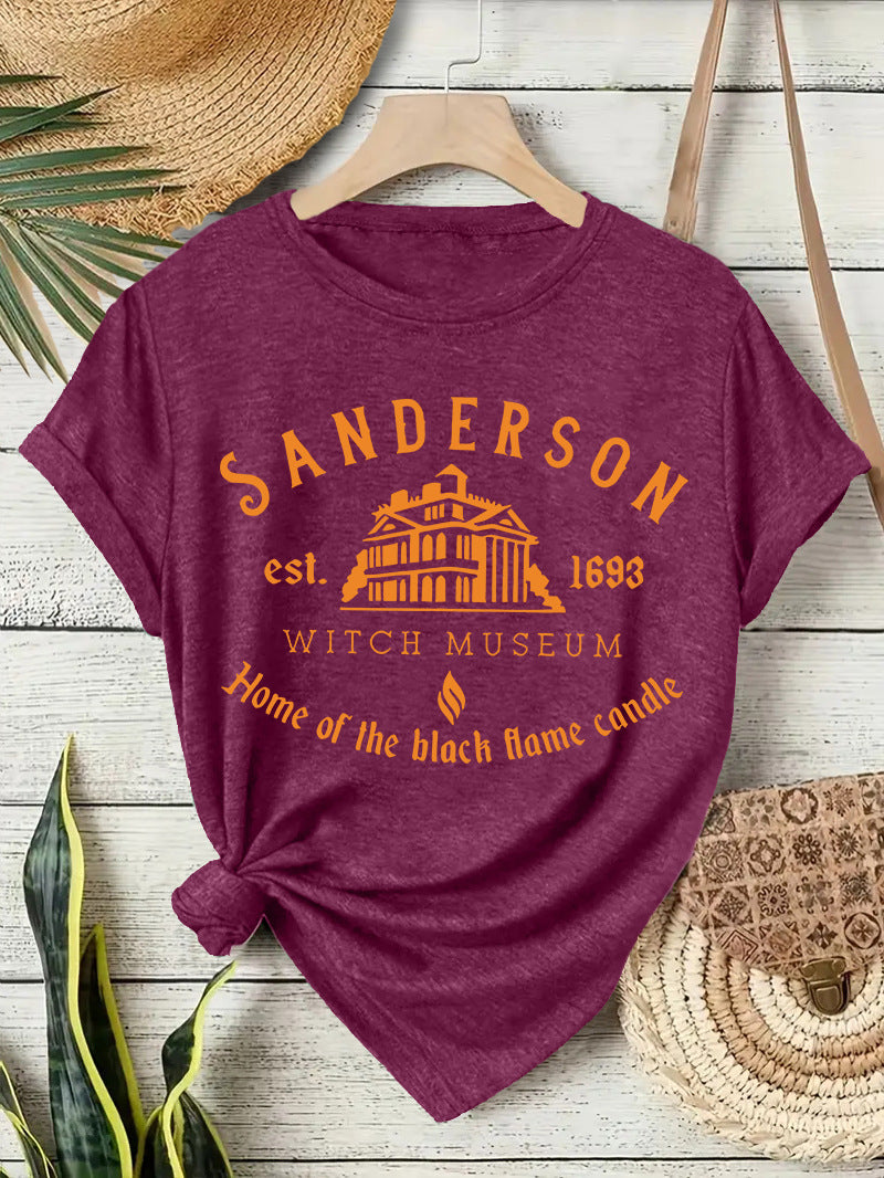 Short sleeved women's t-shirt Halloween