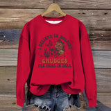 Printed pullover sweatshirt sweatshirt