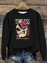 Printed pullover sweatshirt sweatshirt