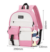 Student schoolbag simple ins style fresh literary campus girl backpack large capacity casual lightweight backpack
