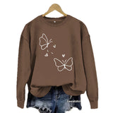 Round neck fleece hoodie