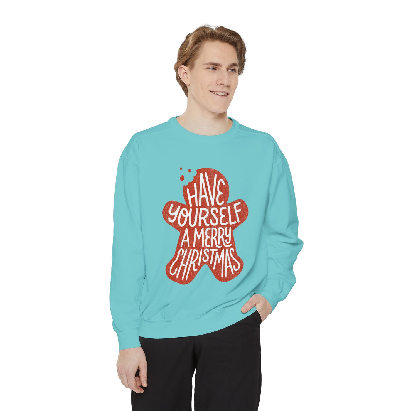 Have Yourself a Merry Christmas Sweatshirt, Gingerbread Cookie Crewneck, Cute Holiday Baking Pullover, Christmas Gift for Baker or Teacher
