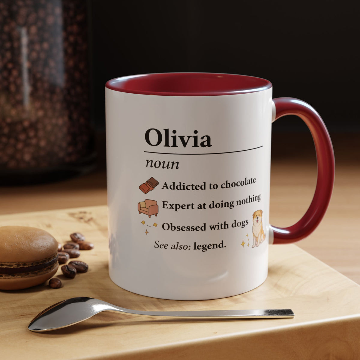 Personalized Definition Mug, Custom Name Coffee Mug for Women, Dog Lover Gift, Personalized Best Friend Mug, Unique Birthday Cup